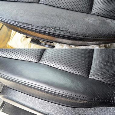 Seat leather recoloring