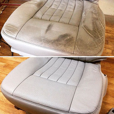 Auto seat side bolster restoration