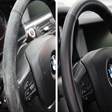 Interior-matched wheel restoration