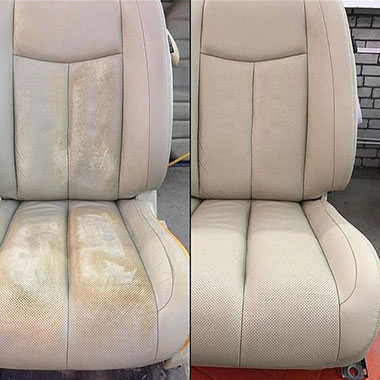 Car interior seat restoration