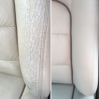Car seat repair detail