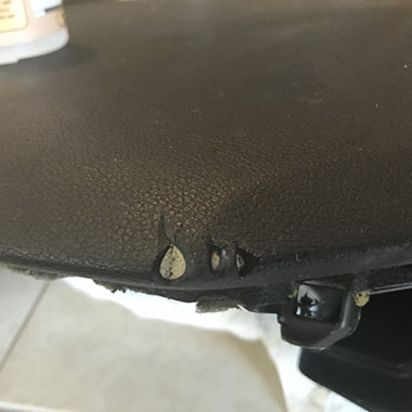 Color-matched dashboard repair