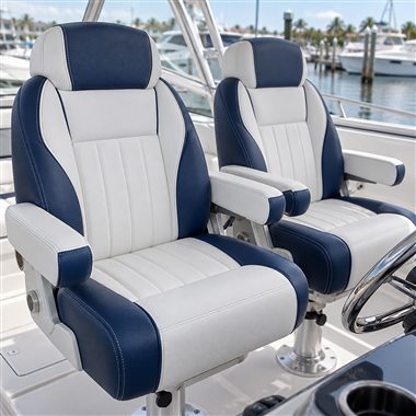 Restored marine captain seats