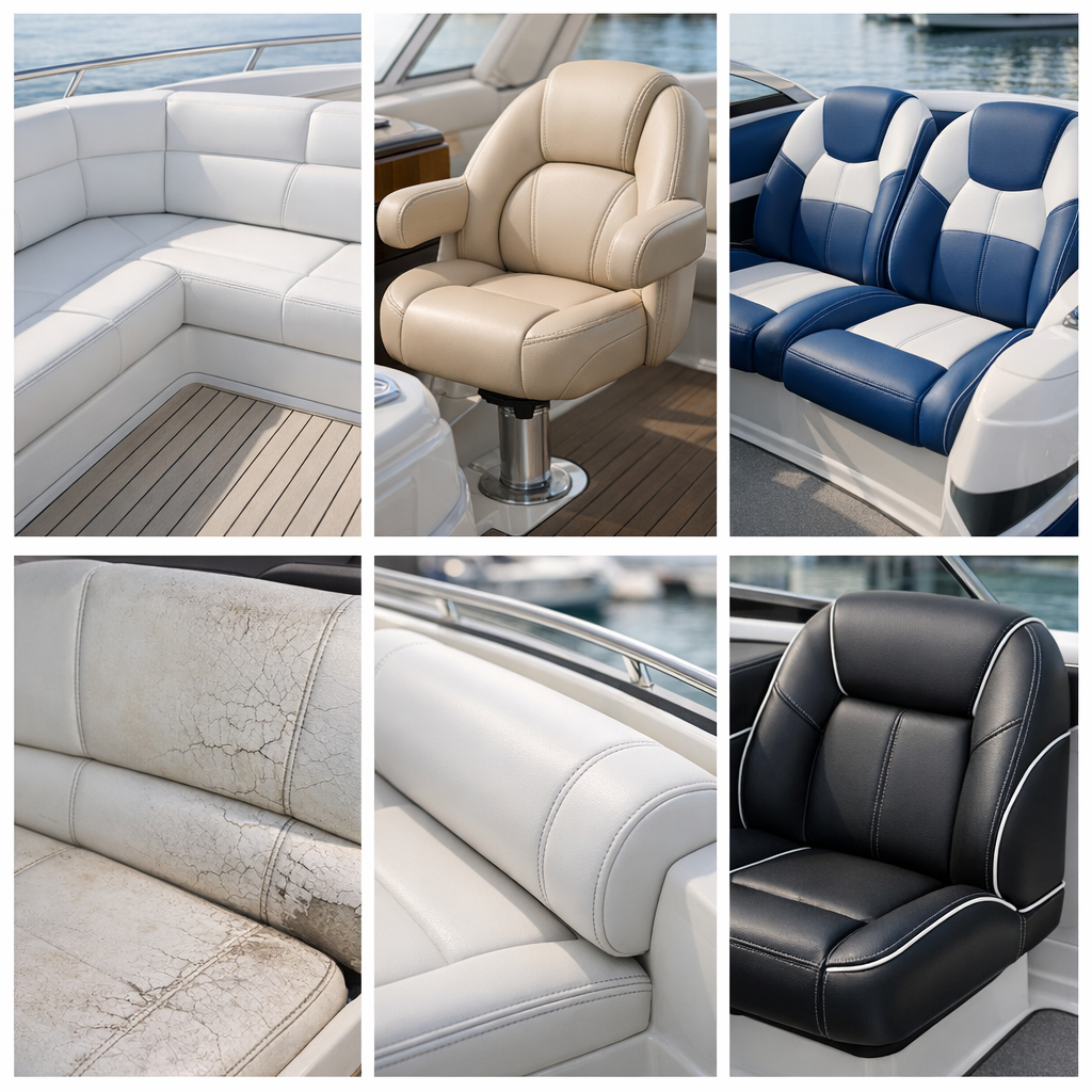 Yacht upholstery restoration